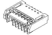 Produktfoto 1 von Molex 501912-2790, SMD gewinkelt FPC-Steckverbinder, 27-polig, Raster 0.3 mm, Unterseite