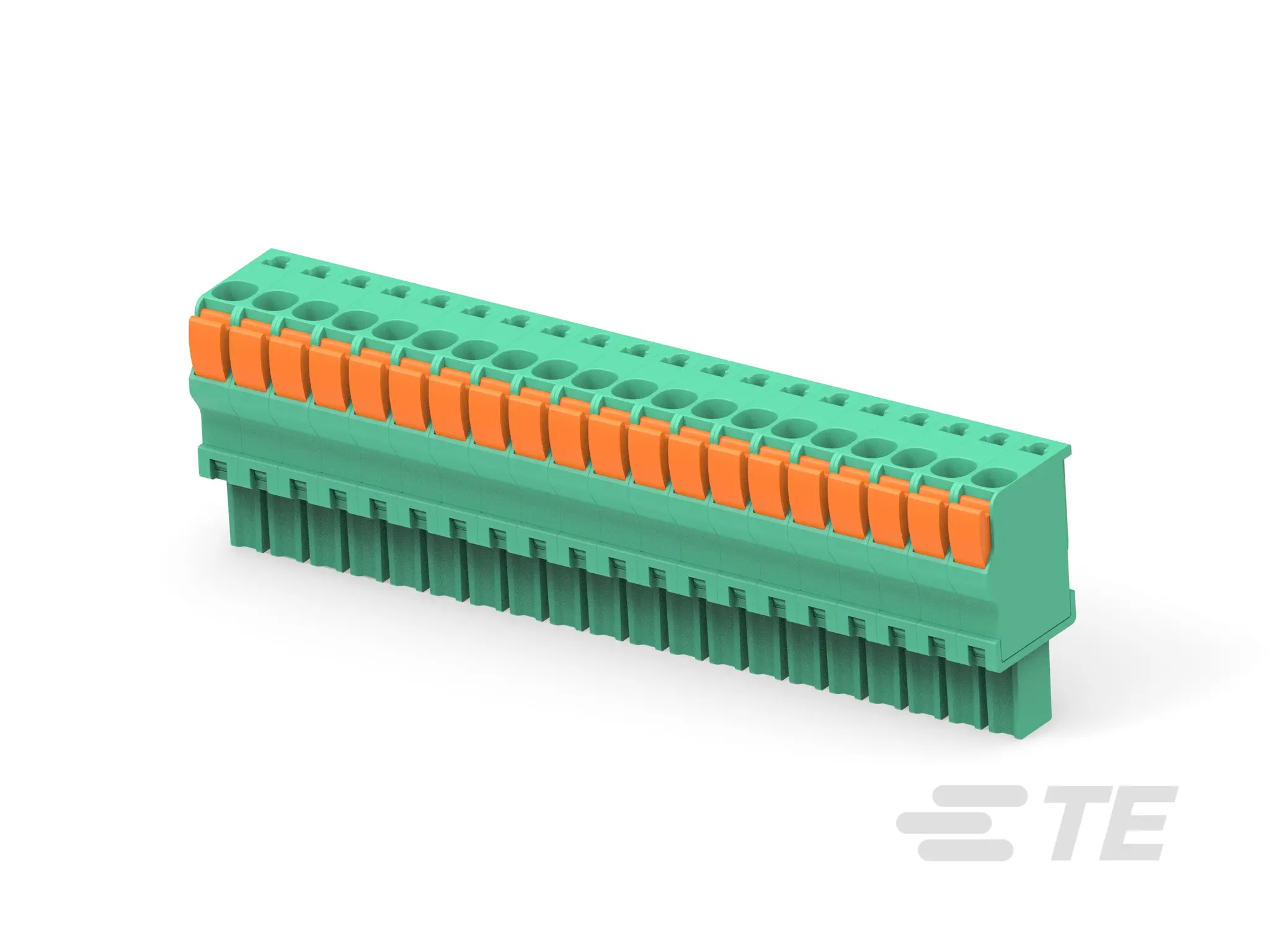 Produktfoto 1 von TE Connectivity Buchanan Steckbarer Klemmenblock Steckverbinder 20-Kontakte 3.5mm-Raster Vertikal