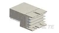 Produktfoto 1 von TE Connectivity Z-PACK Slim UHD Leiterplattenleiste gewinkelt, 192-polig / 8-reihig, Raster 1.45 mm Raster Platine,