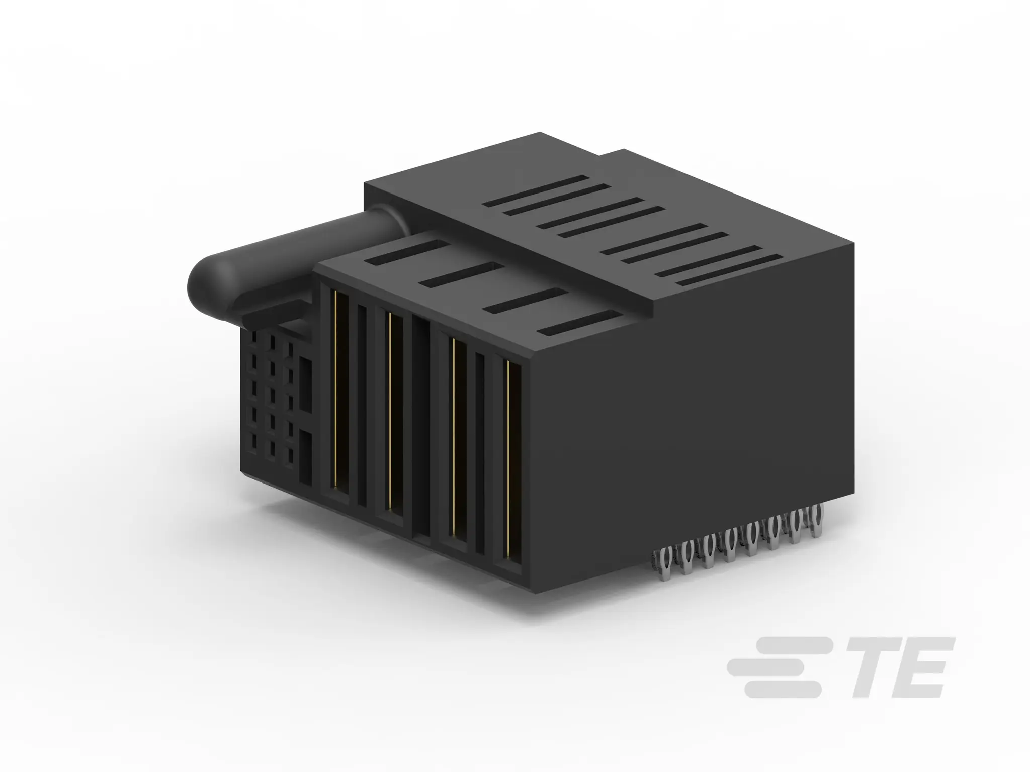 Produktfoto 1 von TE Connectivity MULTI-BEAM HD Leiterplattenleiste gewinkelt, 14-polig / 5-reihig, Raster 2 mm Raster Platine,