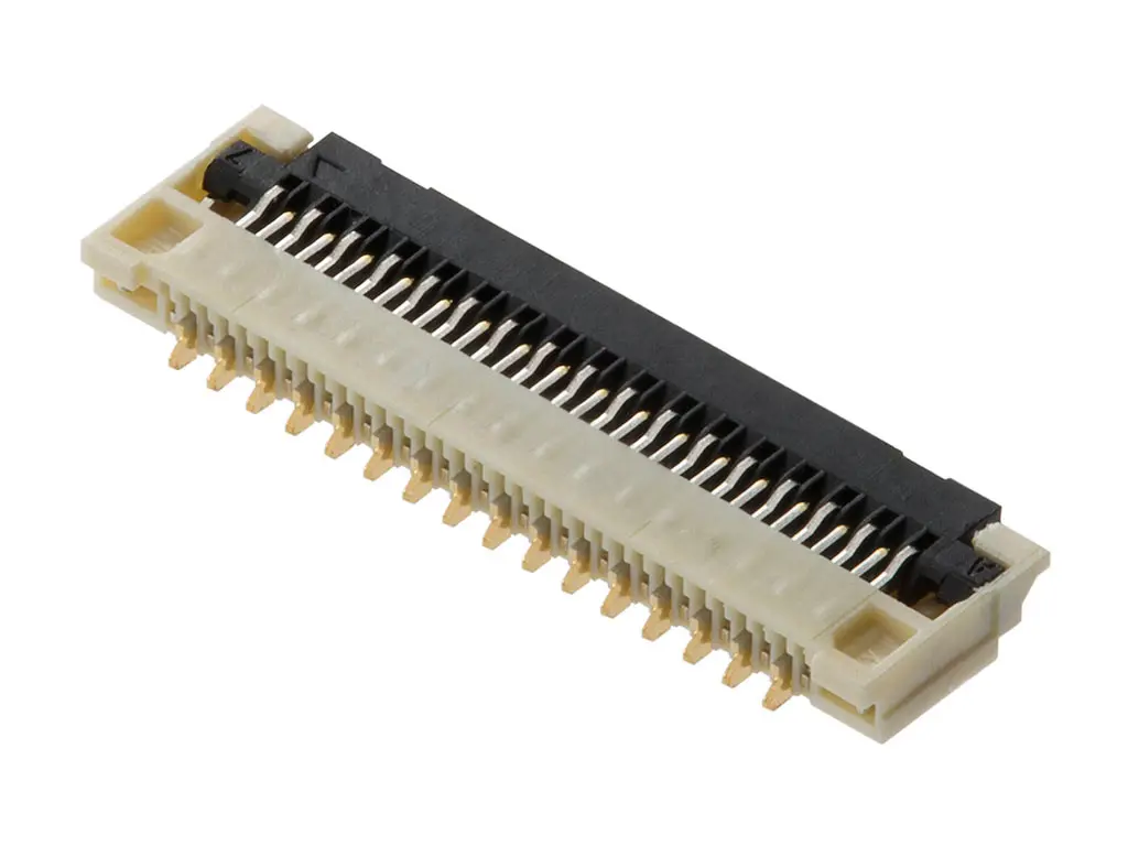 Produktfoto 1 von Molex 502078-1710, SMD gewinkelt FPC-Steckverbinder, 17-polig, Raster 0.25 mm, Unterseite