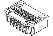 Produktfoto 1 von Molex 503320-4160, SMD gewinkelt FPC-Steckverbinder, 41-polig, Raster 0.25 mm, Leiterplatte