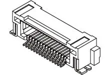 Produktfoto 1 von Molex Stecker Leiterplattenleiste für SlimStack, 503376