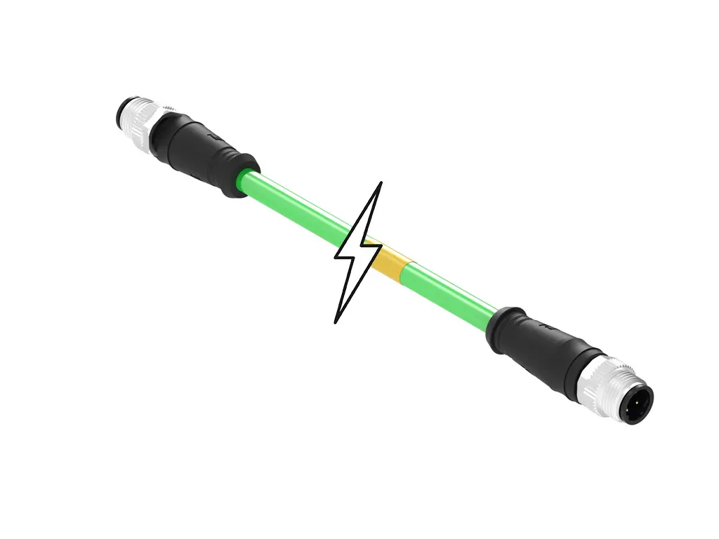 Produktfoto 1 von Molex 120108, 4-polig konfektioniertes Sensorkabel, M12, Gerade Stecker 4 / M12, Gerade Stecker, Länge 1 m