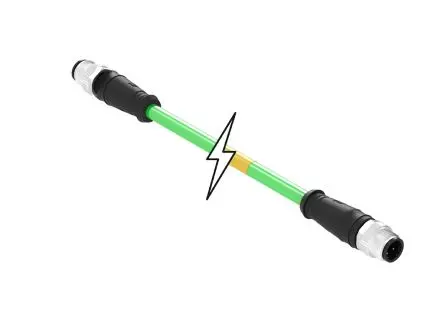 Produktfoto 1 von Molex 120108, 4-polig konfektioniertes Sensorkabel, M12, Gerade Stecker 4 / M12, Gerade Stecker, Länge 1 m
