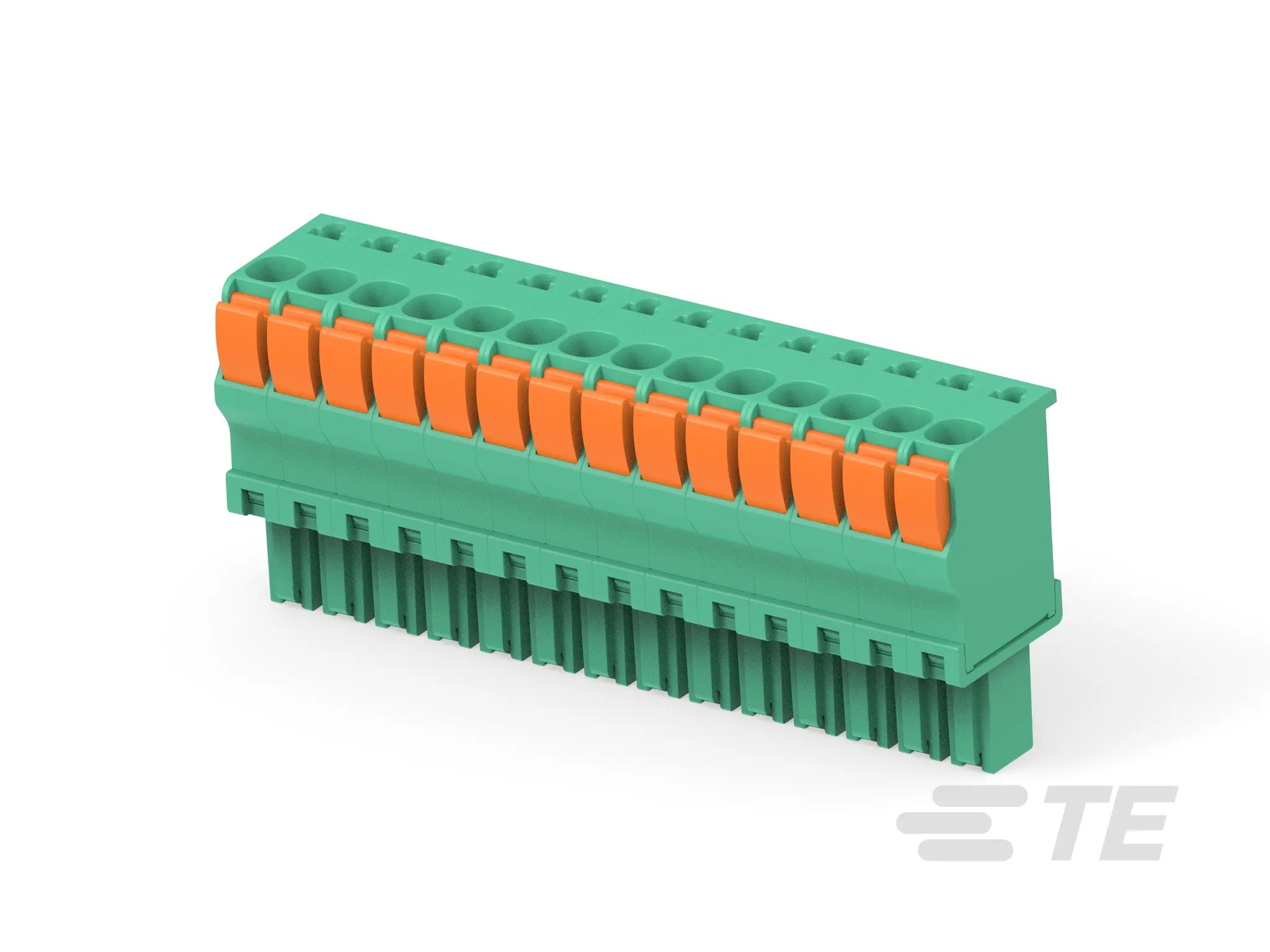 Produktfoto 1 von TE Connectivity Buchanan Printklemme 14-polig / 1-reihig, Raster 3.5mm