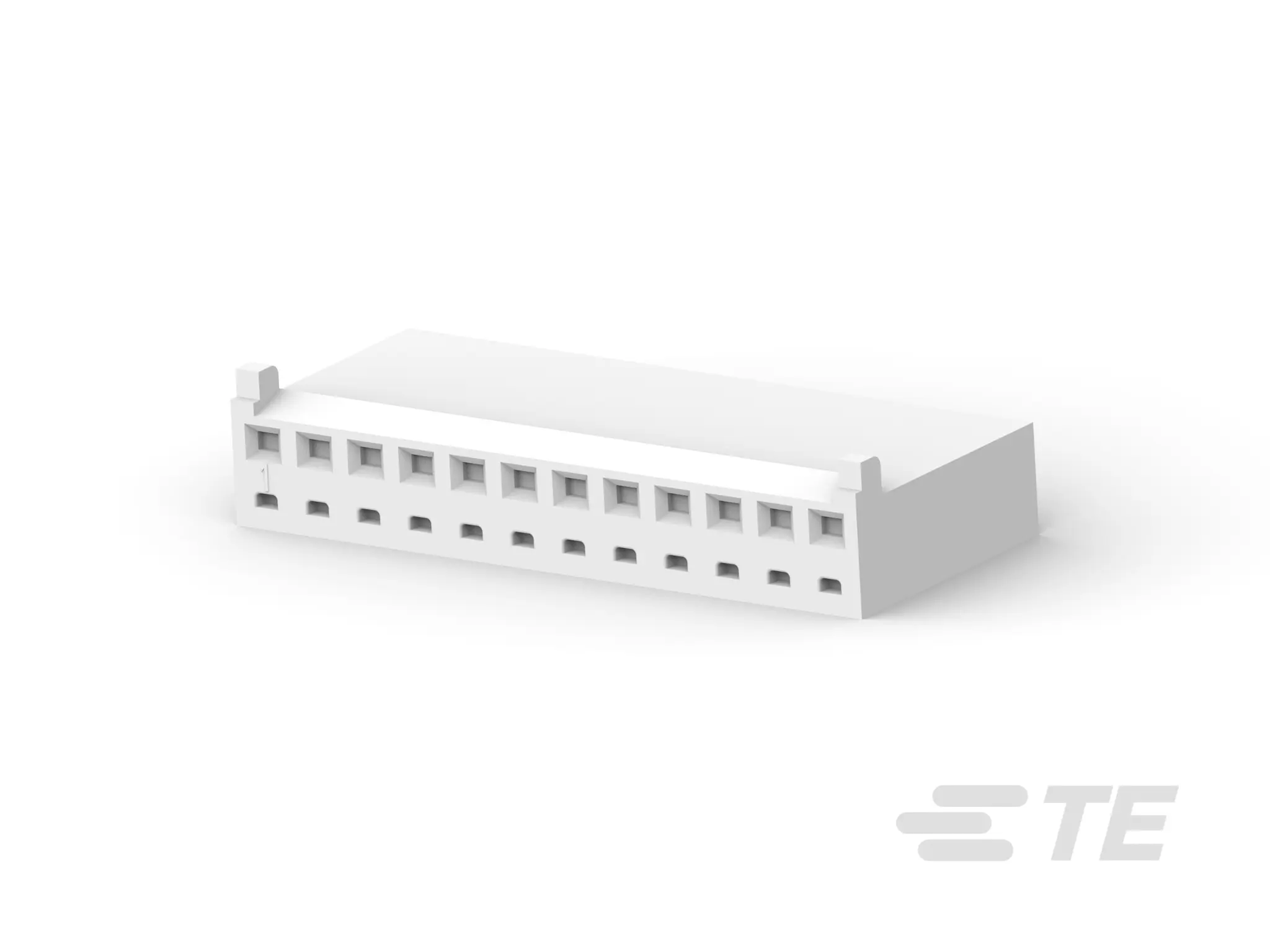 Produktfoto 1 von TE Connectivity CST-100 II Buchse Steckverbindergehäuse 2.54 mm, 12-polig / 1-reihig Gerade, Kabel