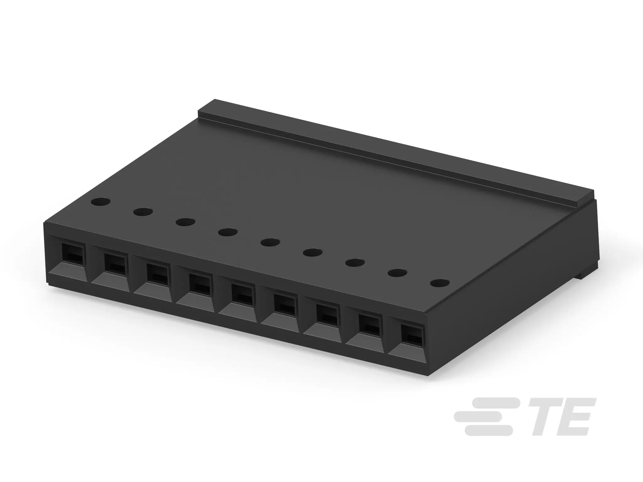 Produktfoto 1 von TE Connectivity AMPMODU Buchse Steckverbindergehäuse 2.54 mm, 9-polig / 1-reihig