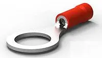 Produktfoto 1 von TE Connectivity PLASTI-GRIP Ringkabelschuh, Isoliert 22 AWG, Rot, 18 AWG max.AWG