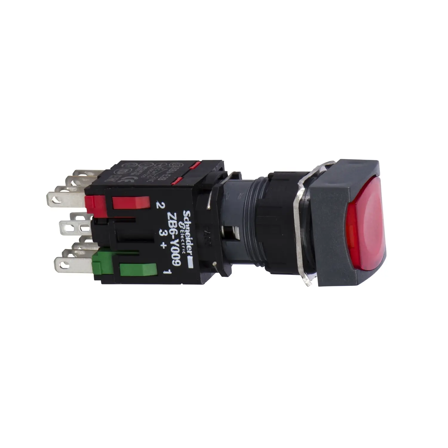 Produktfoto 1 von Schneider Electric XB6 Druckschalter Rot Beleuchtet Schleichkontakt Panel Ø 16 mm, SPST / 3 A 250 V dc 24 V ac, IP65