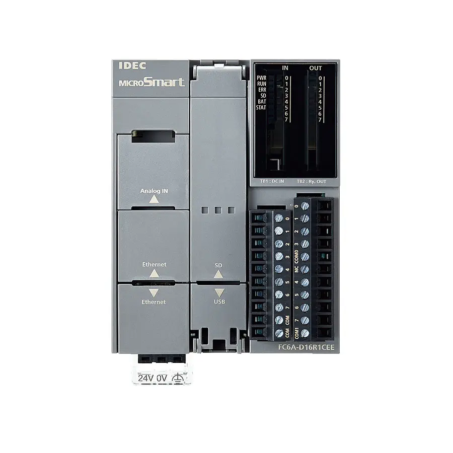 Idec FC6A-D16R1CEE SPS CPU, 8 Eing. Relais Ausg.Typ Analog Eing.Typ für FC6A 24 VDC