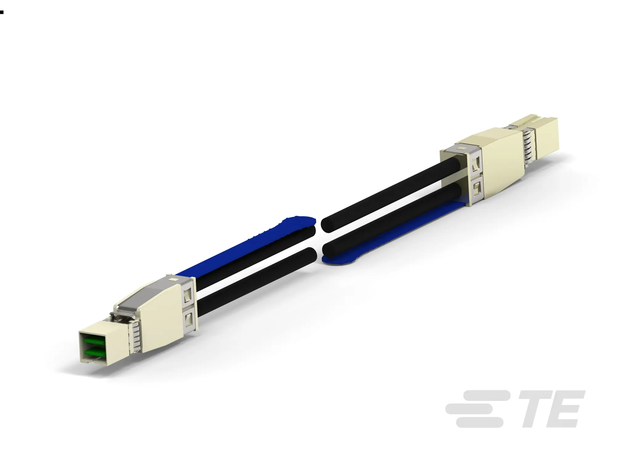 Produktfoto 1 von TE Connectivity Mini-SAS HD QSFP-Raster Kabel assembliert