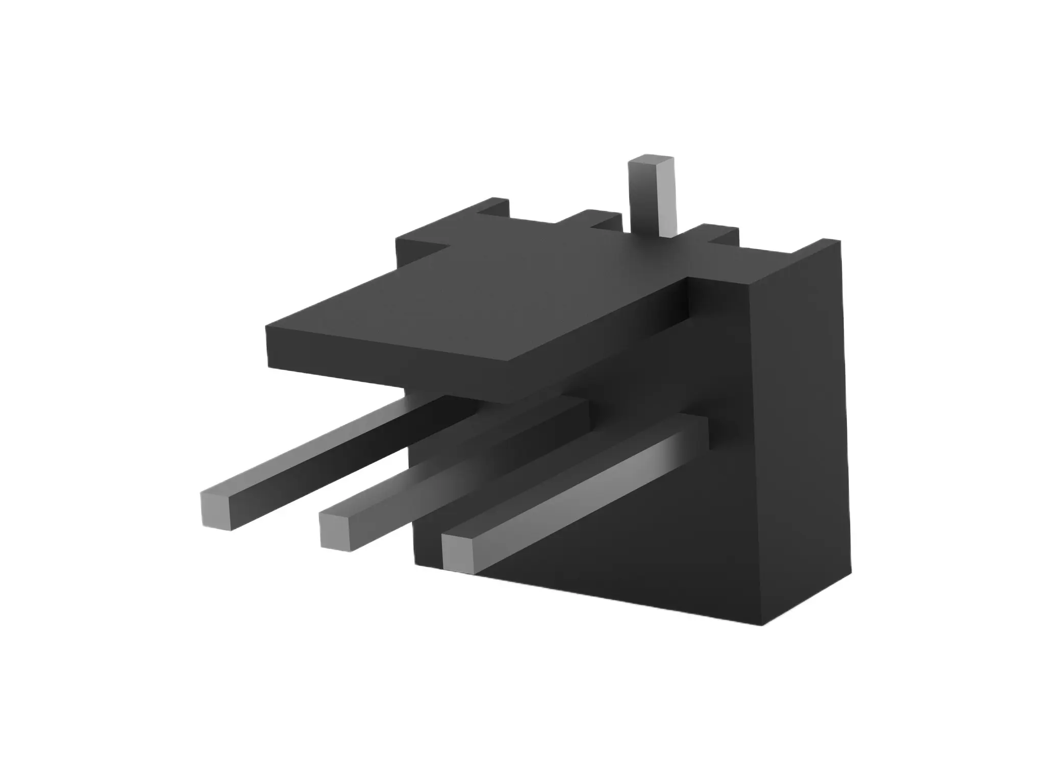 Produktfoto 1 von TE Connectivity MTA-100 Leiterplattenleiste Vertikal, 3-polig / 1-reihig, Raster 2.54 mm Raster Oberfläche,