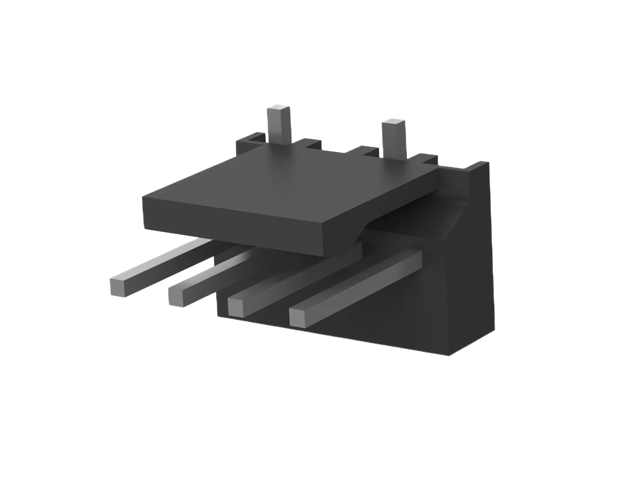 Produktfoto 1 von TE Connectivity MTA-100 Leiterplattenleiste Vertikal, 4-polig / 1-reihig, Raster 2.54 mm Raster Oberfläche,