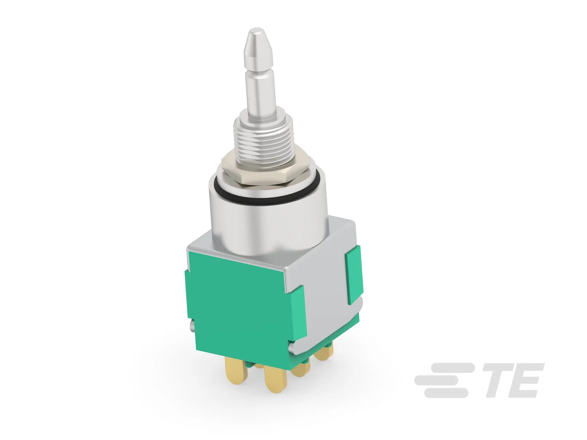 Produktfoto 1 von TE Connectivity Alcoswitch MPE Druckschalter Tastend, 2-poliger Umschalter / 6 A 28 V dc 28 V ac, IP65
