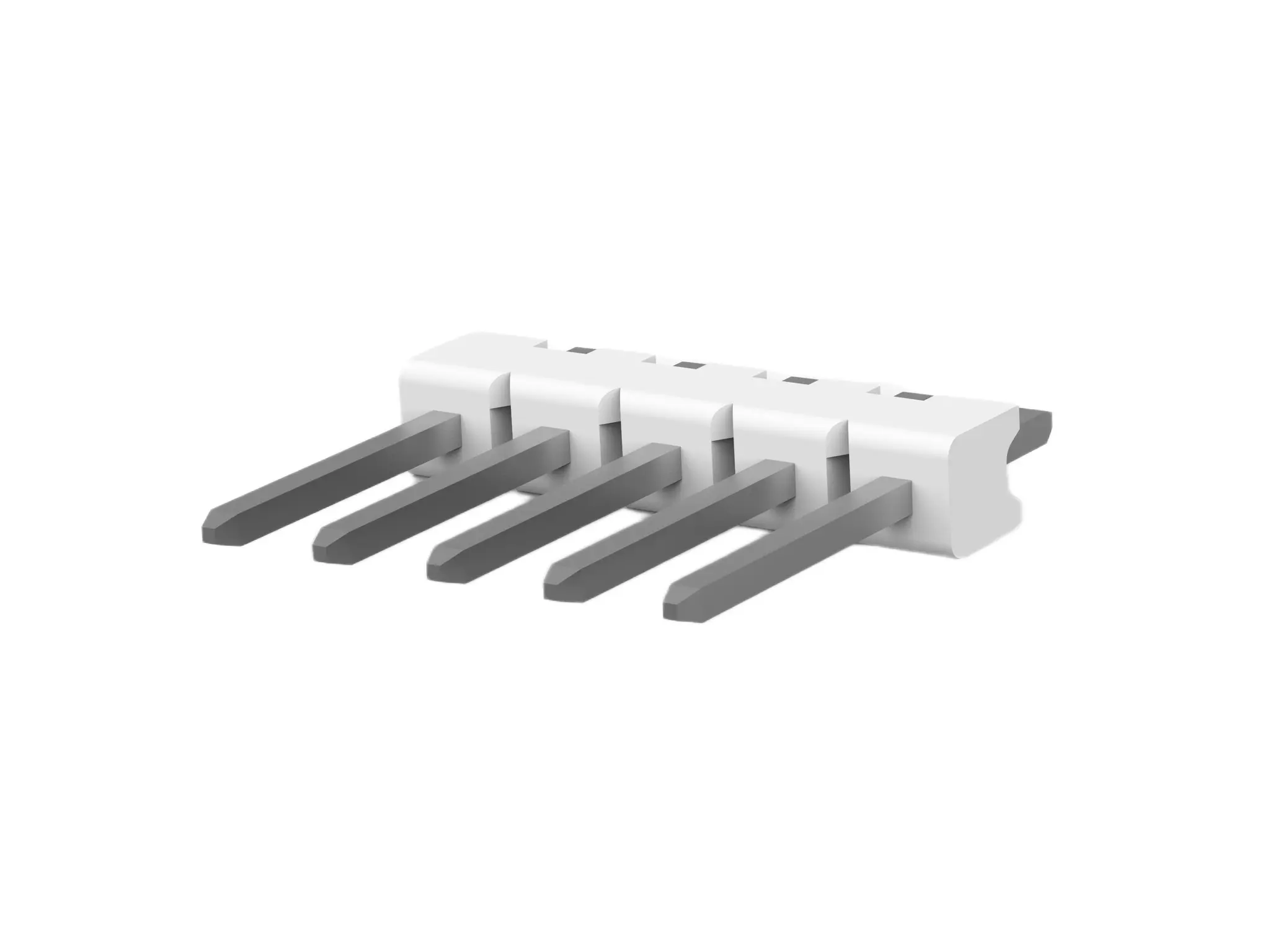 Produktfoto 1 von TE Connectivity MTA 100 Leiterplatten-Stiftleiste Vertikal, 5-polig / 1-reihig, Raster 2.54mm, Nicht ummantelt