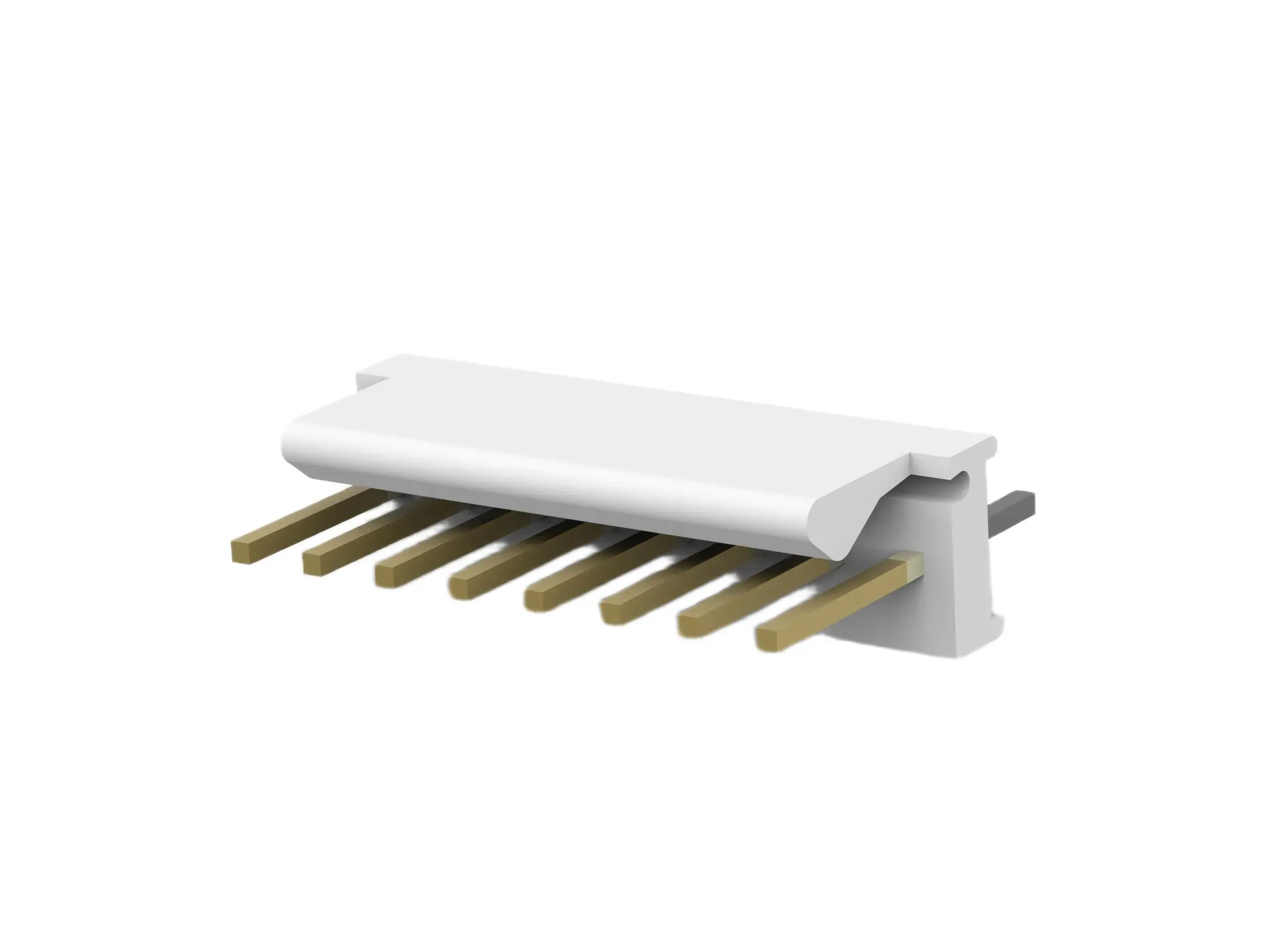 TE Connectivity MTA-100 Leiterplattenleiste Vertikal, 8-polig / 1-reihig, Raster 2.54 mm Raster Kabel, Kabel-Platine,