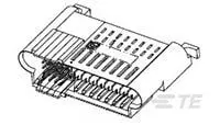 Produktfoto 1 von TE Connectivity AMPMODU Leiterplattenleiste gewinkelt, 28-polig / 5-reihig, Raster 2.75 mm Raster Platine,