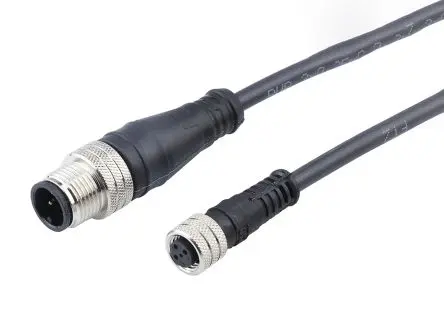 Produktfoto 1 von Molex 120087, 3-polig konfektioniertes Sensorkabel, M8, Gerade Buchse 3 / M12, Gerade Stecker, Länge 1 m