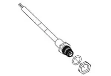 Produktfoto 1 von Molex 12009 Rundkabel für D-Sub Steckverbinder, 5 Kontakte, Stecker, IP40
