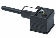 Produktfoto 1 von Molex 121001 18 mm DIN-Stecker gewinkelt 2-polig, 24 V ac/dc 16A IP65, IP40 Direkt, Schraubgewinde