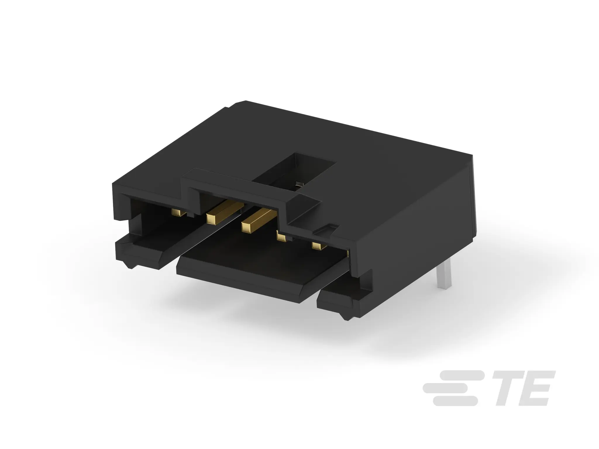 Produktfoto 1 von TE Connectivity AMPMODU MTE Leiterplattenleiste gewinkelt, 6-polig / 1-reihig, Raster 2.54 mm Raster Platine,