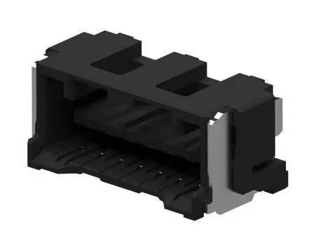 Produktfoto 1 von Molex 50258 Leiterplattenbuchse gewinkelt Platine 14-polig / 1-reihig, Raster 1.5 mm SMD