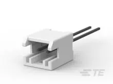 Produktfoto 1 von TE Connectivity AMP Leiterplattenleiste Vertikal, 2-polig / 1-reihig, Raster 2.5 mm Raster Platine, Kabel-Platine,