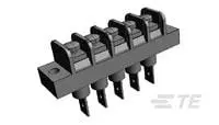 Produktfoto 1 von TE Connectivity Klemmstreifen Vertikal Kupferlegierung 1-reihig 5A, 20 A, Raster 9.53 mm, 300V, 600 V 6-32 Zinn