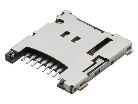 Produktfoto 1 von Molex 503182 MicroSD, Gerade Karten-Steckverbinder, 8-polig / 1-reihig, Push-Push