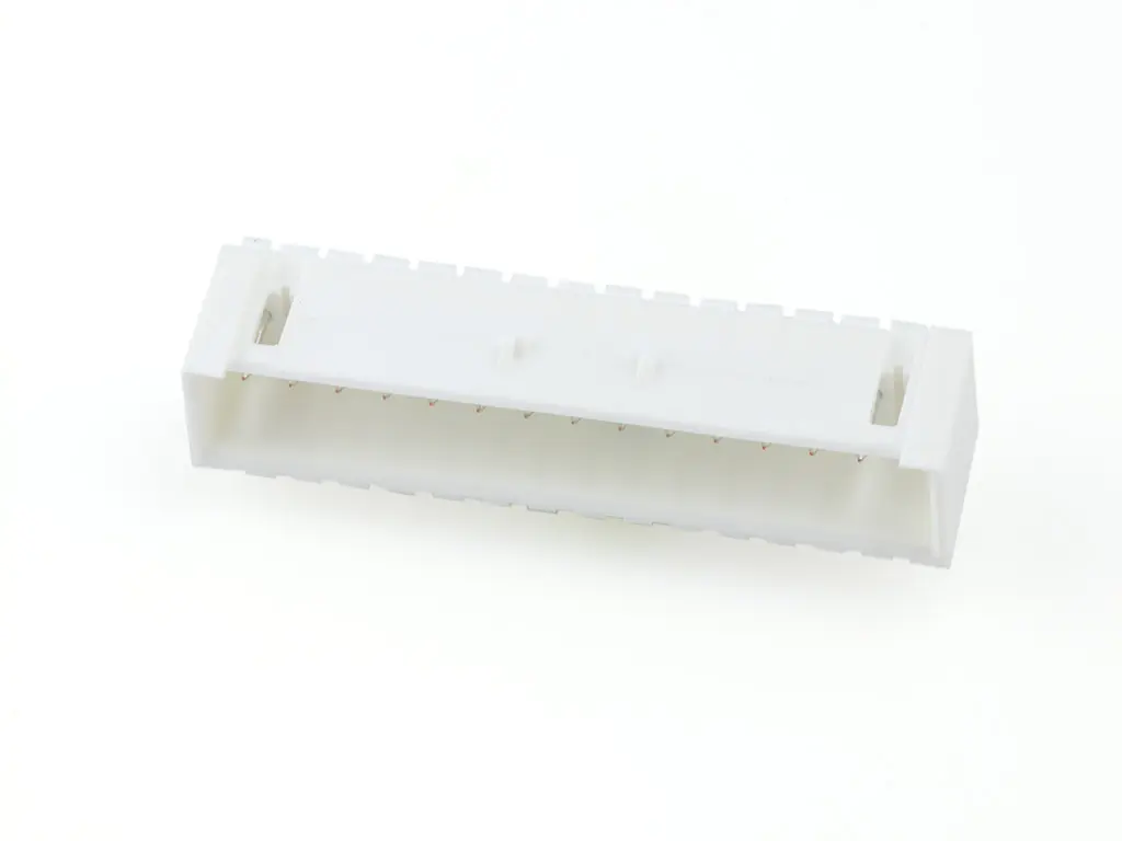 Produktfoto 1 von Molex 53426 Leiterplatten-Stiftleiste gewinkelt, 15-polig / 1-reihig, Raster 2.5mm, Ummantelt