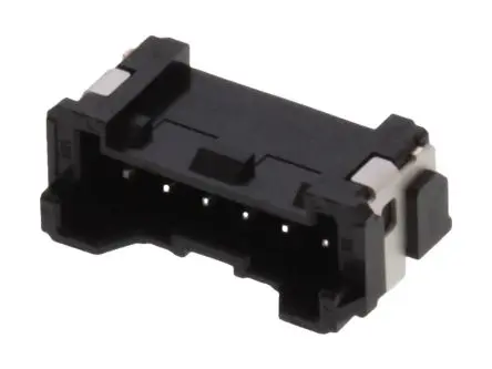 Produktfoto 1 von Molex 50557 Leiterplattenleiste gewinkelt, 6-polig / 1-reihig, Raster 2 mm Raster Oberfläche, Ummantelt