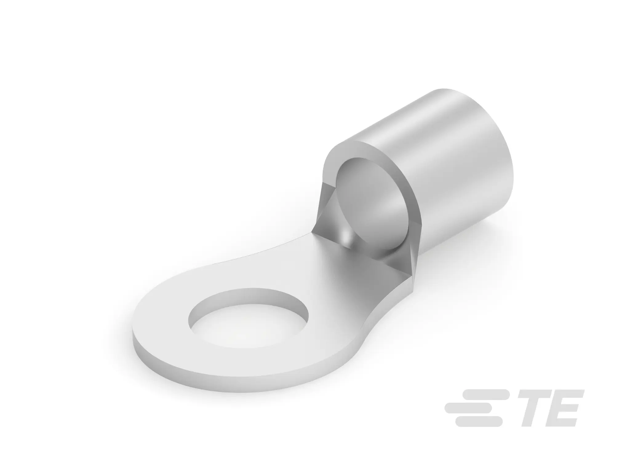 Produktfoto 1 von TE Connectivity Solistrand Ringkabelschuh, Unisoliert 2 AWG, Silber, 2 AWG max.AWG, innen ø 11.51 mm