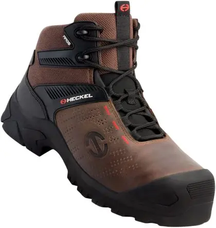 Produktfoto 1 von Heckel 67303, Unisex, Sicherheitsstiefel Braun mit Nicht-metallisch-Schutzkappe, Größe 44 44