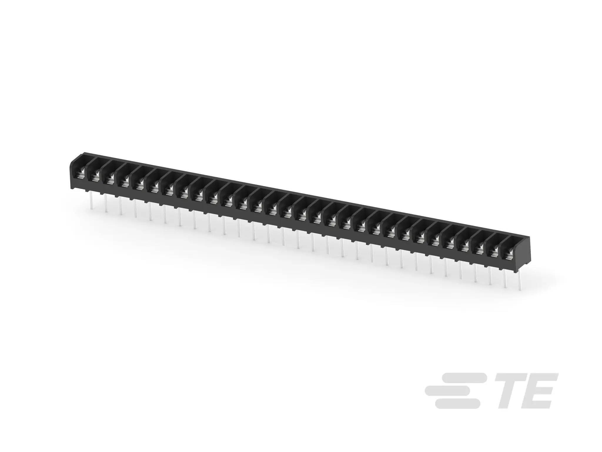 Produktfoto 1 von TE Connectivity Klemmstreifen Gerade Kupferlegierung 1-reihig 25A, Raster 9.53 mm, 300V 6-32 Zinn