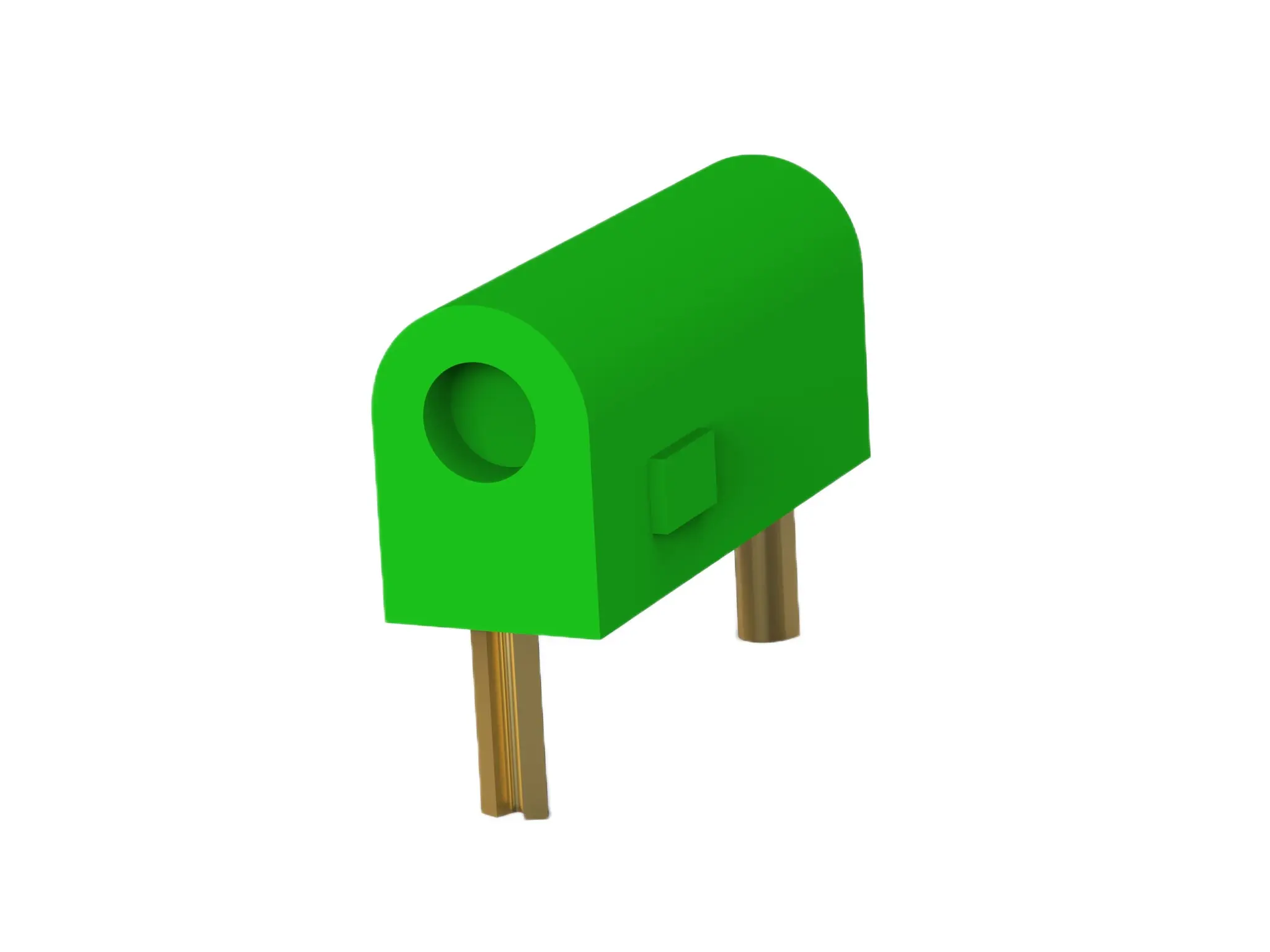 Produktfoto 1 von TE Connectivity Grün Elektrisches Prüf- und Messzubehör, Kontakt Gold