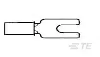 TE Connectivity Solistrand Flachsteckhülse, Dunkelgrau, Unisoliert, 0.79 mm, 16 AWG