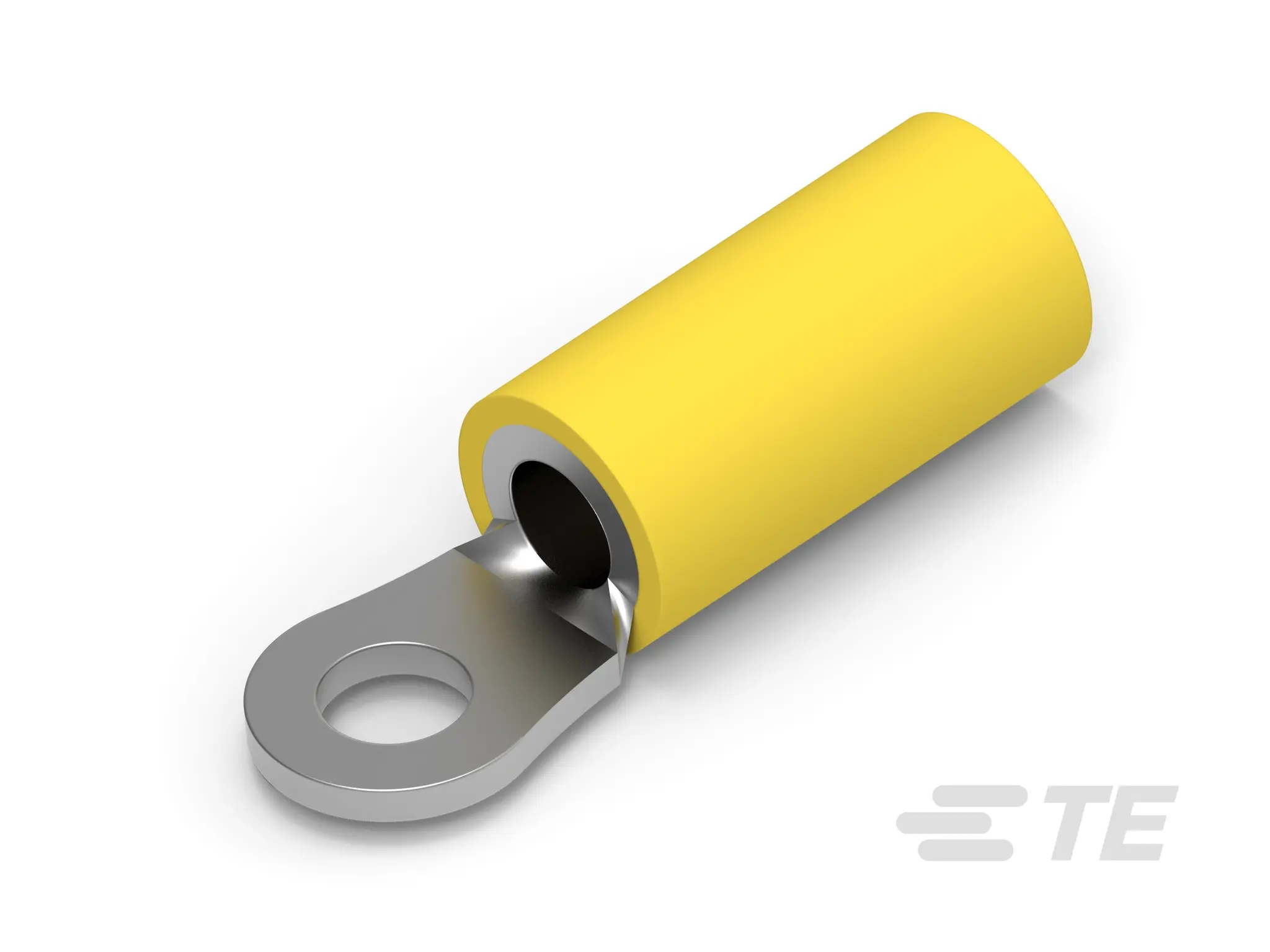 TE Connectivity PLASTI-GRIP Ringkabelschuh, Isoliert 12 AWG, Gelb, 10 AWG max.AWG, innen ø 3.68 mm, M3.5