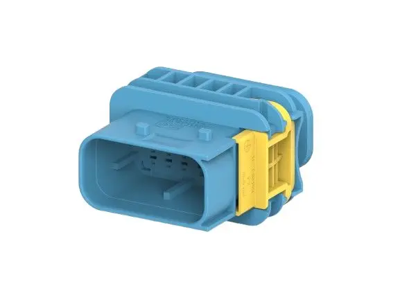 Produktfoto 1 von TE Connectivity Heavy Duty Sealed Connector Steckverbindergehäuse, Kabel, Gehäuse, Stecker, 10-polig, Blau / 2-reihig