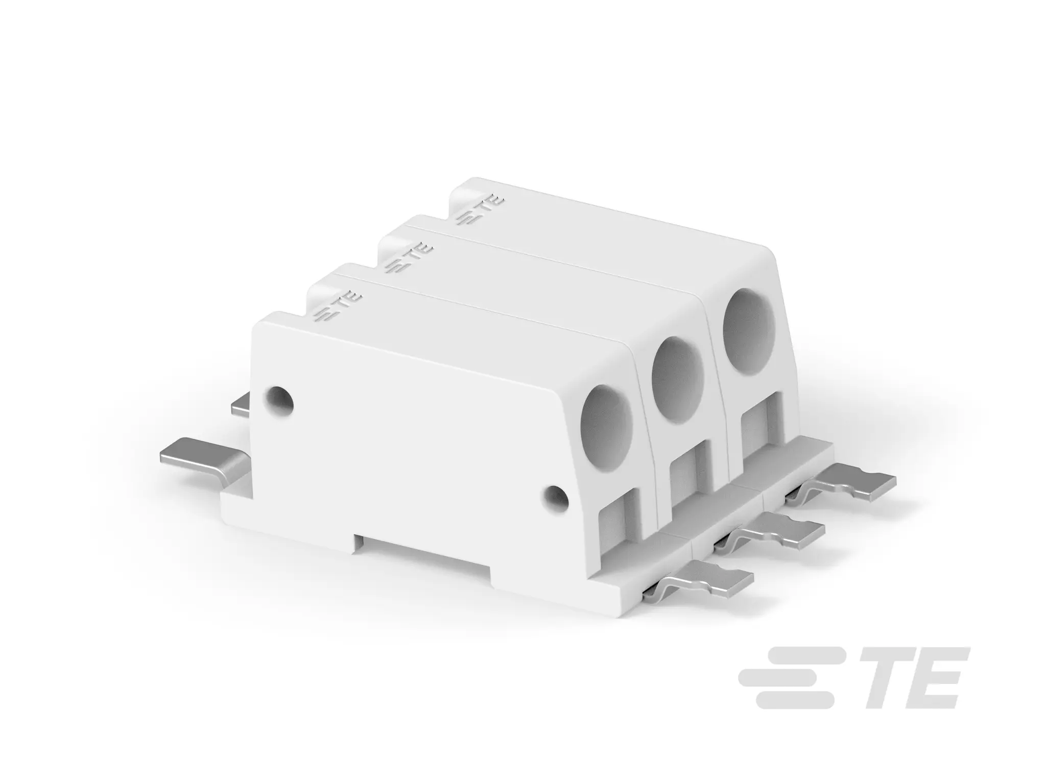 Produktfoto 1 von TE Connectivity 2834 Leiterplattenleiste, 3-polig / 1-reihig, Raster 4 mm Raster Platine, Kabel-Platine, Unisoliert