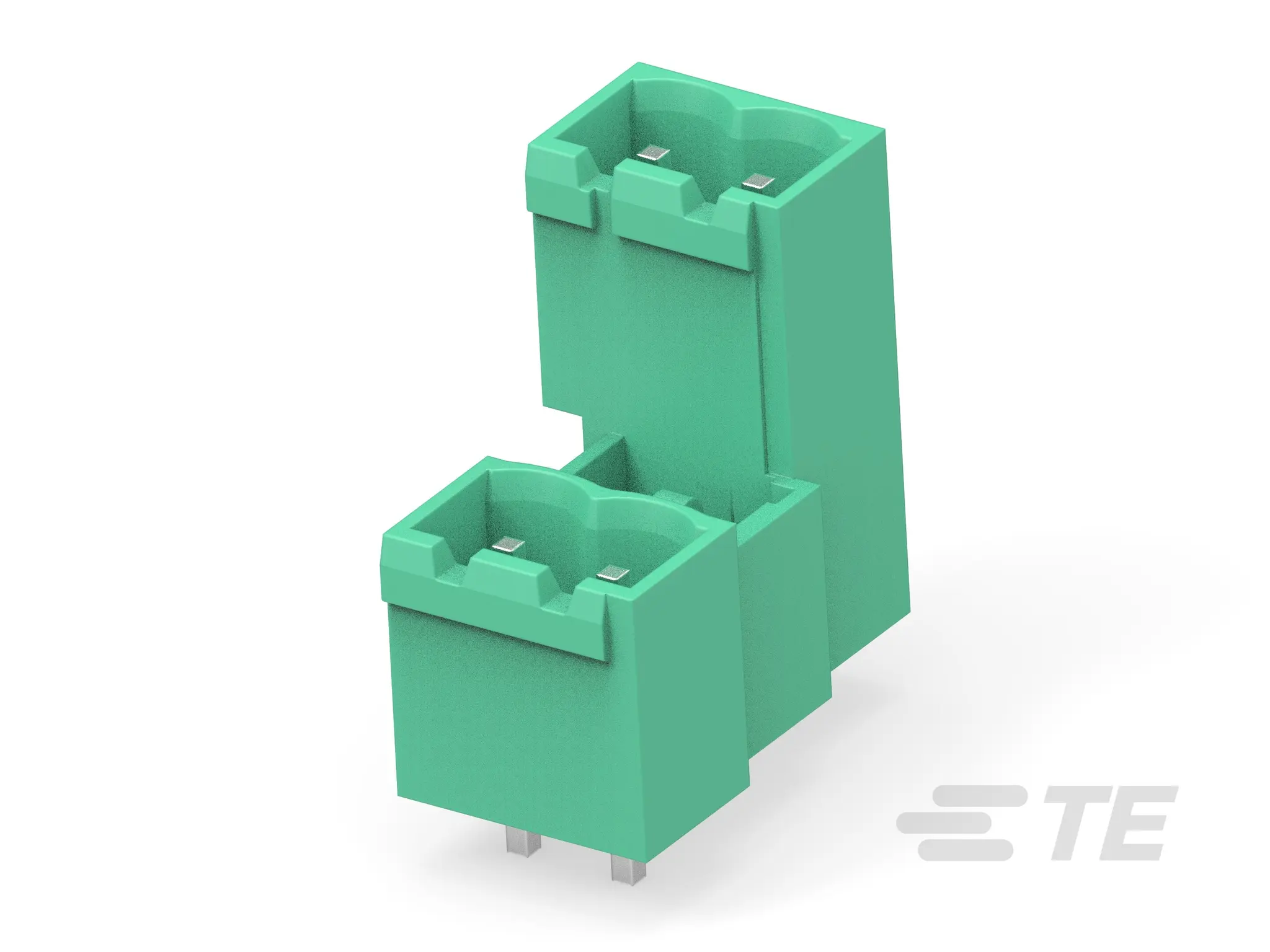 Produktfoto 1 von TE Connectivity Buchanan Steckbarer Klemmenblock Header 2-Kontakte 5.08mm-Raster Vertikal