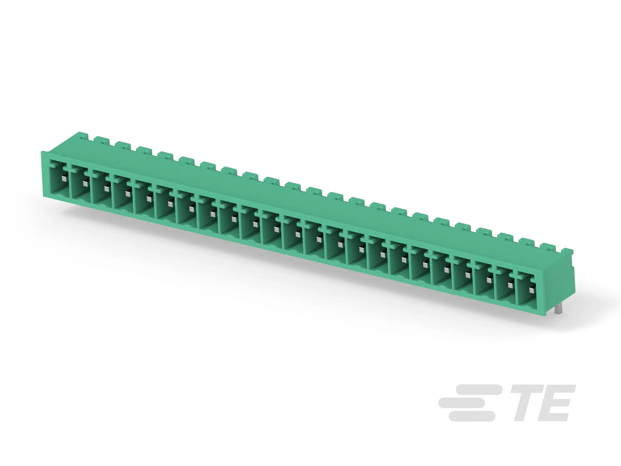 Produktfoto 1 von TE Connectivity Buchanan Steckbarer Klemmenblock Header 23-Kontakte 3.81mm-Raster gewinkelt