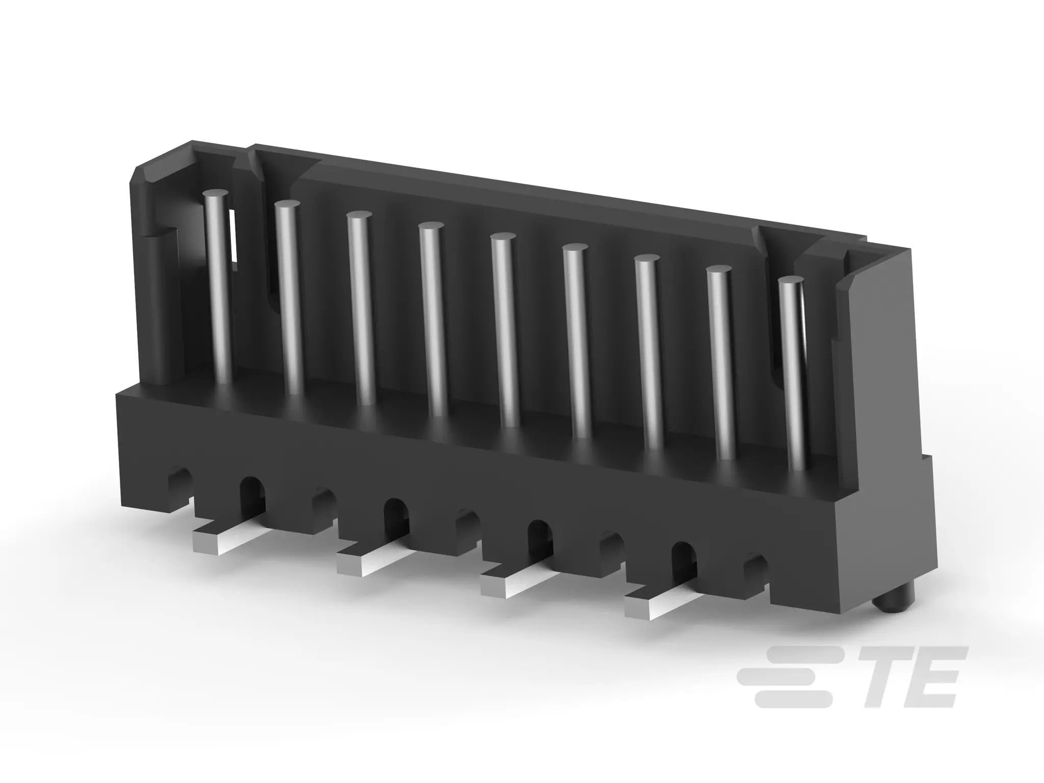 Produktfoto 1 von TE Connectivity AMP CT Leiterplattenleiste Vertikal, 9-polig / 1-reihig, Raster 2 mm Raster Platine, Kabel-Platine,