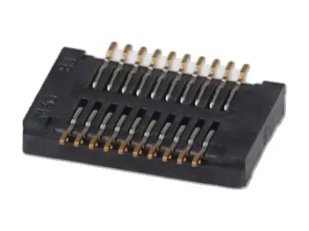 Produktfoto 1 von Molex 54722 Leiterplattenbuchse Vertikal Platine 20-polig / 2-reihig, Raster 0.5 mm SMD