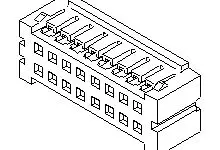 Produktfoto 1 von Molex 5108 Buchse Stiftsockel 2 mm, 60-polig / 2-reihig, Panel