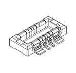 Produktfoto 1 von Molex Steckerbuchse Leiterplattensteckverbinder für SlimStack, 505006