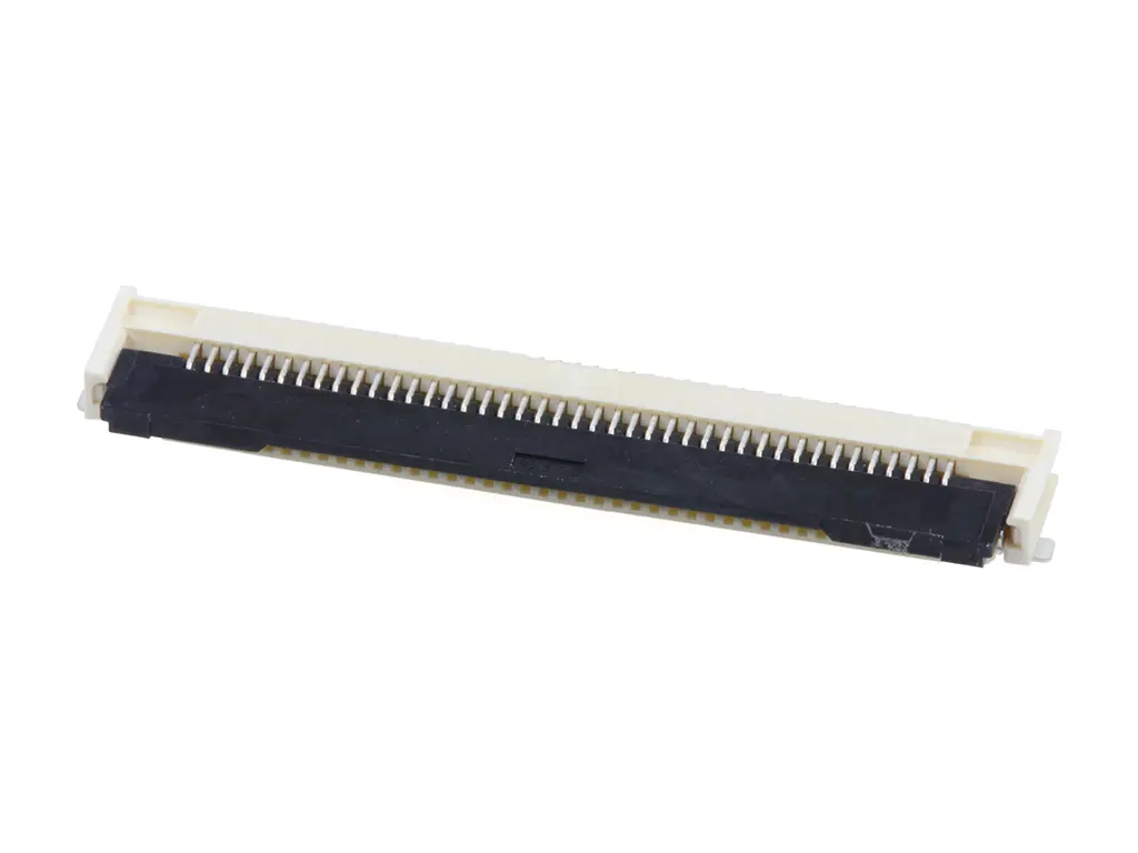 Produktfoto 1 von Molex 505110-4291, SMD gewinkelt FPC-Steckverbinder, 42-polig, Raster 0.5 mm, Unterseite