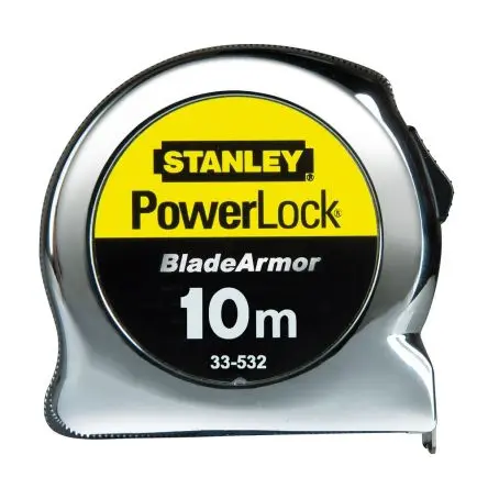 Stanley PowerLock Maßband, L. 10 m Metrisch 19 mm