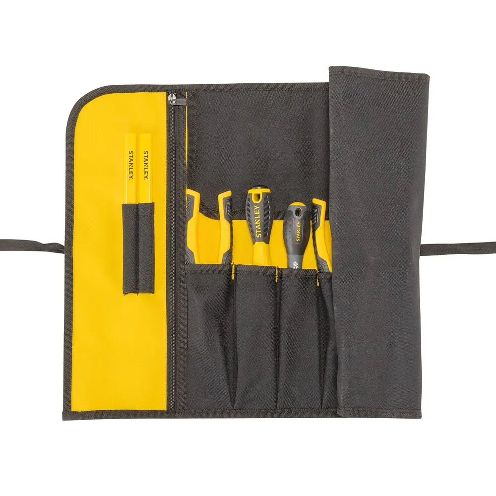 Produktfoto 1 von Stanley Gelbe Werkzeugrolle aus Stoff, Gewebe, 64.5 cm x 1 cm, Schwarz, Gelb