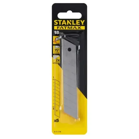 Produktfoto 1 von Stanley Messerklinge 110 x 5 x 18 mm Robust 0.55 mm 5-teilig